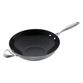 65303200 Scanpan Ctx 12.75 Inch Nonstick Wok Stainless Steel