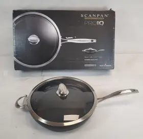 68103200-s Scanpan Used- Pro Iq 3.8 Quart Covered Saute Pan Cookware -free S/h