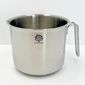 Hf2312 Schulte-ufer Stainless Milk Pan Boiler Pot With Handle Romana 1.5 Quart Measured Euc