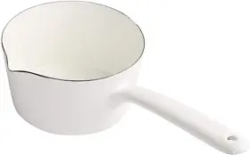 Scizorito 768492114055 1.2l Enamel Milk Pan Nonstick Pot With Pour Spouts Even Heat Conductio