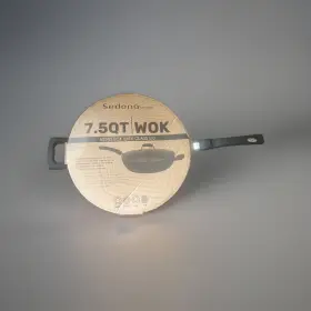 Sedona 811625030194 7.5- Quart Jumbo Nonstick Covered Wok Pan