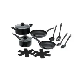 Sedona 811625031467 12-pc. Aluminum Cookware Set - Black