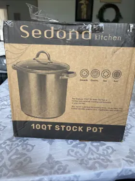 Sedona 811625031597 Kitchen 10- Quart Stainless Steel Stockpot