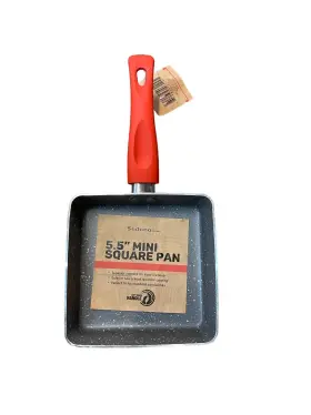 Sedona Kitchen 811625031245 Mini Square Pan 5.5 Inch Red New