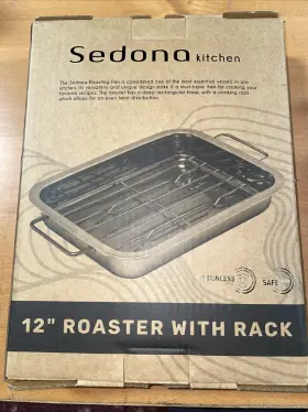 Sdna-086 Sedona 12 Inch Roaster With Rack Stainless Steel