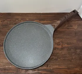 Sensarte 313022614637 Nonstick Crepe Pan Swiss Granite Coating Dosa Pancake Flat Skillet