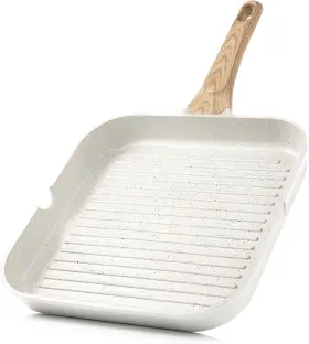 Sensarte 313053689659 Nonstick Ceramic Grill Pan For Stove Tops Versatile Square Grilling Pa