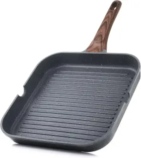 Sensarte 445025489400 Nonstick Grill Pan For Stove Tops Versatile Griddle With Pour Spouts