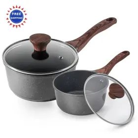 Go-sa-ng716 Sensarte 718 Pans Sauce 1.5 2.0 Quarts Nonstick Saucepan Swiss Granite Coating