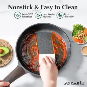 Sa-13 Sensarte Pots And Pans Set Nonstick 14 Pcs Induction Kitchen Cookware Sets