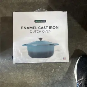 Servappetit 850055163256 5 Quart Enameled Cast Iron Stockpot With Lid Brand New High-quality