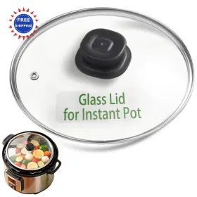 Gl-002-ip-6qt Siireemuu Glass Lid For Instant Pot 6 Quart Stainless Steel 9.1-in Cover Instantpot Heat