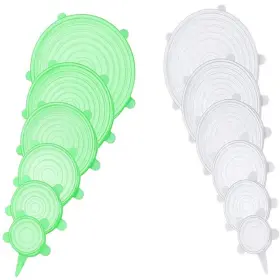 Silicone Stretch Lids Set 719081453000 12 Pcs Reusable 6 Sizes Food Storage Covers