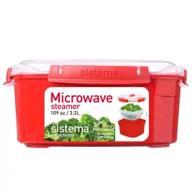 Sistema 885446591103 Microwave Steamer For Cooking Food And Vegetables With Steam Release Vent