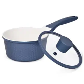 Sp-akj16 Sizzpizz 1.5 Quart Nonstick Saucepan With Lid Granite Coating Ptfe And Pfoa Free Dishwash