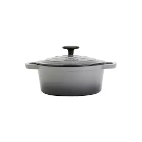 Smith & Clark 048552606271 And Cast Iron 3- Quart Dutch Oven - Gray One Size