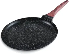 Cp-11 Snowclad Crepe Pan 11 In Nonstick Granite Flat Skillet Non Stick Dosa Black