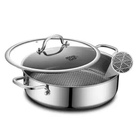 Sp-28 Snowclad Saute Pan Hybrid Non Stick 5 Quart Everyday Chicken Fryer Pfoa Free