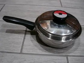 T304s Society Sensitone 1304s Sensi-tone Cookware Ultrex 7 Sauce Pan Lid Stainless Steel Usa