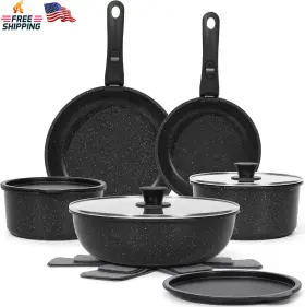 Soday 705353146299 15pcs Pots And Pans Set Non Stick Cookware Sets With Detachable Handle Nonstic