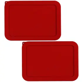 Sophico 612677838260 6 Cup Rectangle Silicone Storage Cover Lids For Pyrex 7211-pc Glass Bowls Co