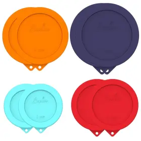 Sophico 612677838383 Round Silicone Storage Cover Lids Replacement For Anchor Hocking