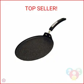 Starfrit 069858303206 The Rock 26cm 10 Inch Non-stick Multi Pan - Tawa Durable Forged Aluminu