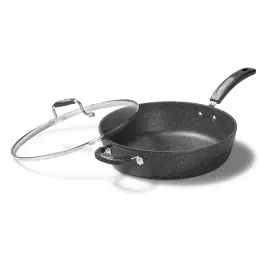 Starfrit 069858309079 The Rock 12ftft 30cm Non-stick Jumbo Cooker Pan With Lid - Durable Forged Alu