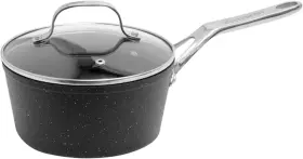 060315-004-0000 Starfrit Usa The Rock 1.9l 2qt Non-stick Saucepan - Durable Forged Aluminum Oven