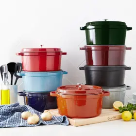 1003926 Staub Originally 440 Cast Iron 7 Quart Round Dutch Oven