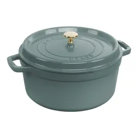 1023968 Staub Sale Zwilling Cast Iron 5.5 Qt Round Dutch Oven Eucalyptus - Authentic
