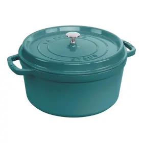 1024250 Staub Sale Zwilling Cast Iron 7 Qt Round Dutch Oven Turquoise - Authentic