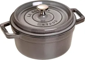 40509-307 Staub 1102218 2.75 Quart Cast Iron Cocotte Dutch Oven With Lid Graphite Gray