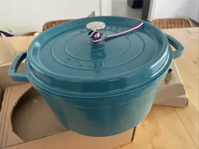 11028105 Staub Cocotte Round 28cm Mint Green Two Handed Pot 6.7l New 7 Quart 11 Inch