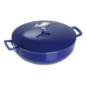 1112991 Staub New Cast Iron 5 Qt Bouillabaisse Pot Dark Blue