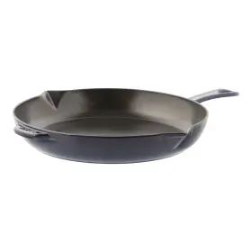 1223091 Staub Flash Sale Cast Iron 12-inch Fry Pan Dark Blue - 100% Authentic New