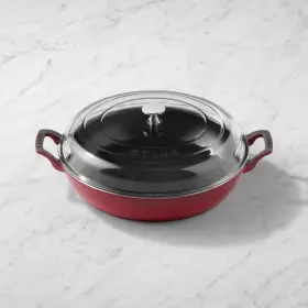 14813006 Staub Cast Iron 3.5- Quart Braiser With Glass Lid