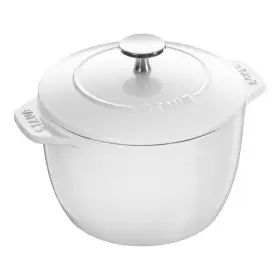 40509-165-0 Staub Cast Iron 1.5 Qt Petite French Oven Pure-white Free Ship