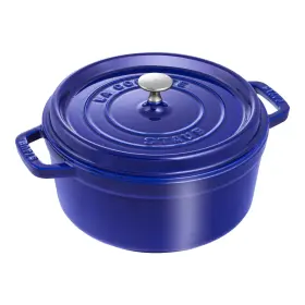 40510-283-0 Staub Sale Zwilling Cast Iron 4 Qt Round Dutch Oven Dark Blue - Authentic