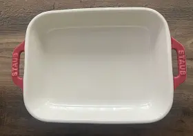 40511-868 Staub Ceramic 8.5-inch X 6.5 -inch Rectangular Baking Dish Red Appetizer