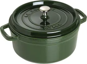 Staub 872078002213 4 Quart Cast Iron Cocotte - Basil Open Box