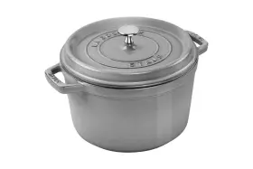 Staub 872078032548 Tall Round Cocotte 5 Qt Graphite Grey