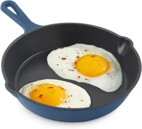 Zfensfr75gbbu06 Storebound Dash Zakarian 7.5 Inch Nonstick Cast Iron Skillet With Pour Spouts For Searing Baki
