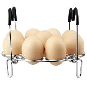 Sugaroom 696177972211 Egg Steamer Rack Trivet With Heat Resistant Handles For Instant Pot Accessories