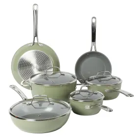 Sur La Table 085081622143 Kitchen Essentials 10 Piece Pfa Free Non-toxic Titanium Ceramic Nonstick Inte