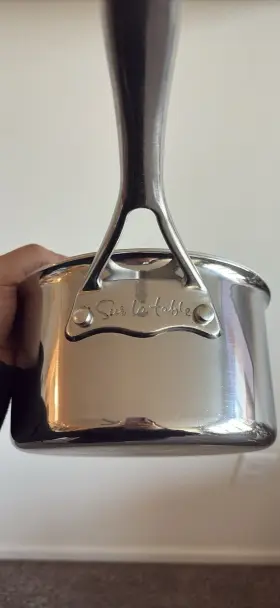 Q15c Sur La Table Blue Stainless Steel 2 Quart Sauce Pan/pot
