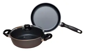 6008 Swiss Diamond 3 Piece Cookware Set - Fry Pan And Casserole