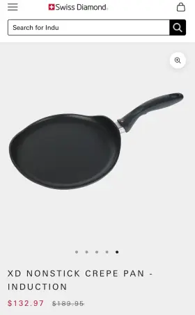 6226 Swiss Diamond Non-stick Crepe Pan - 10.25 Inch