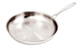 Swiss Diamond 640119213798 Stainless Steel 11 Inch Fry Pan Premium Clad Induction Dishwasher Safe An