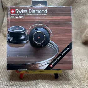 C20sd Swiss Sdc18 New Diamond Tempered Glass Lid 8 Inch Compact Design